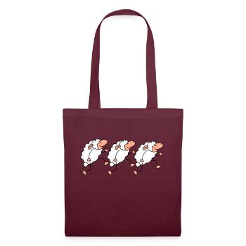 Trois moutons marchant Happy Pride 3 Friends Team - Sac en tissu - bordeaux - Devant