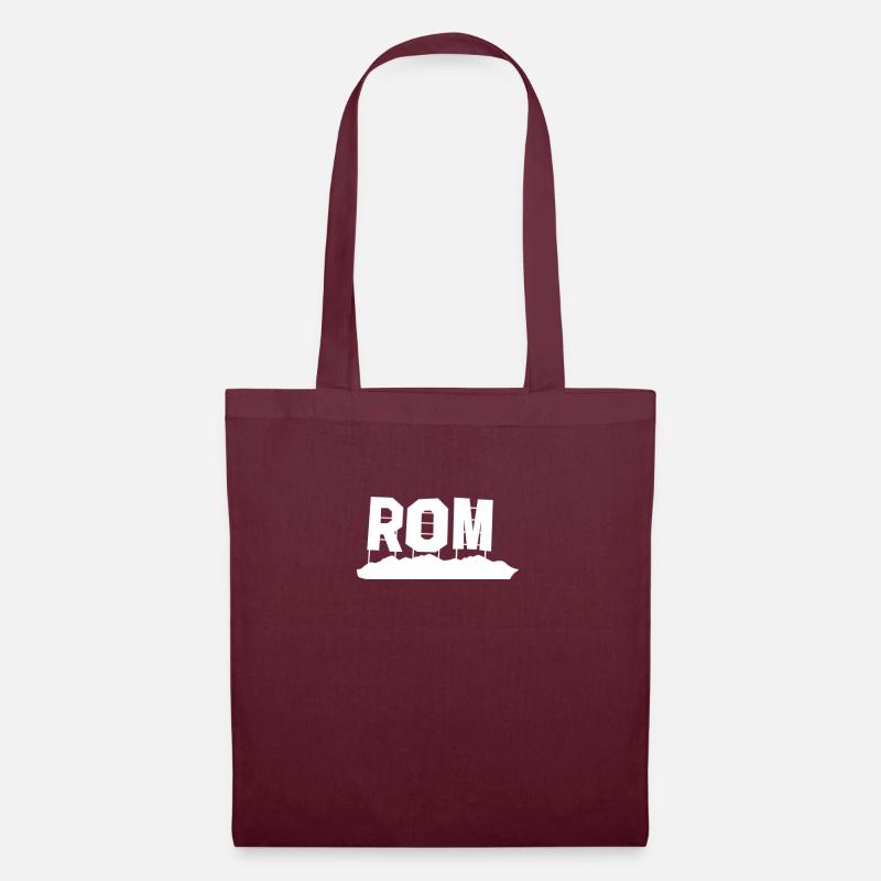 Rom - Stoffbeutel - Burgunderrot