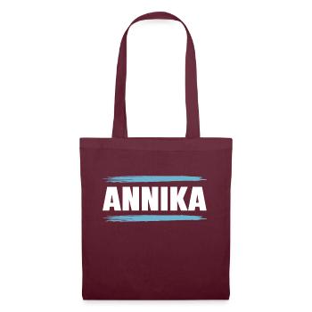 Annika - Stoffbeutel - Burgunderrot - Vorne