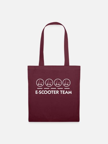 E-Scooter E-Roller Scooter - Stoffbeutel - Burgunderrot
