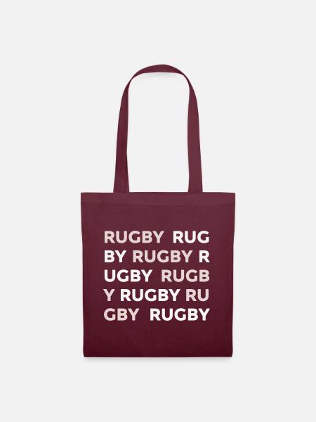 RUGBY - Stoffbeutel - Burgunderrot