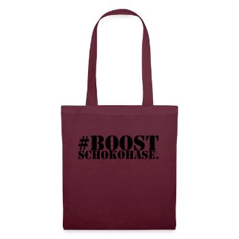 Booster le lièvre au chocolat - Sac en tissu - bordeaux - Devant