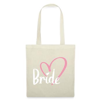 Mariée - Sac en tissu - nature - Devant