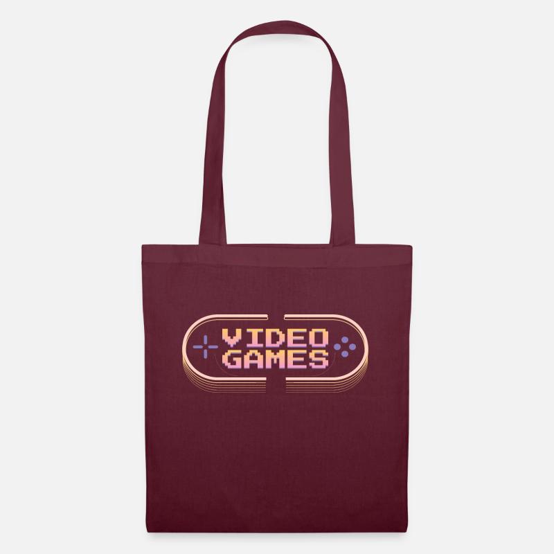 video games - Tote Bag - burgundy