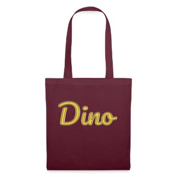 Dino - Stoffbeutel - Burgunderrot - Vorne
