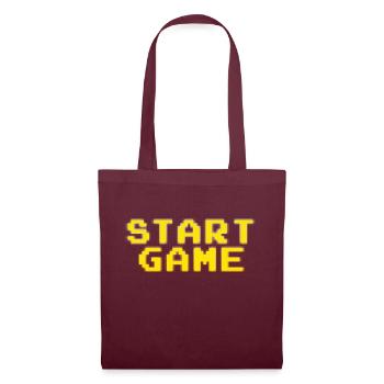 Start Game - Sac en tissu - bordeaux - Devant