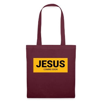 Jesus - Tote Bag - burgundy - Front