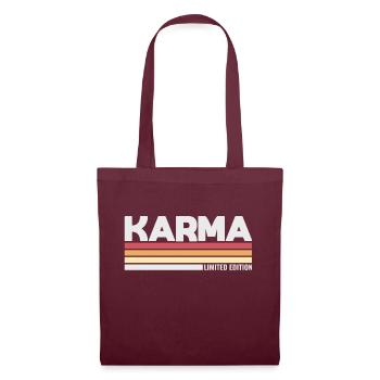 Karma Rétro Vintage Années 80 Années 90 - Sac en tissu - bordeaux - Devant