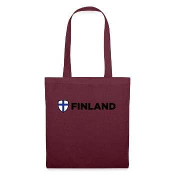 National Flag of Finland - Tote Bag - burgundy - Front