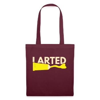 Arted Color Accident Fart Humor - Tote Bag - burgundy - Front
