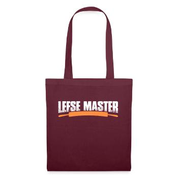 Lefse Master 17 - Tote Bag - burgundy - Front