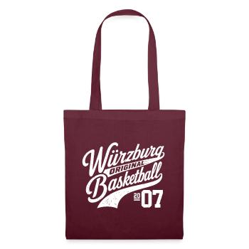 Original Würzburg Basketball 2007 - Tote Bag - burgundy - Front