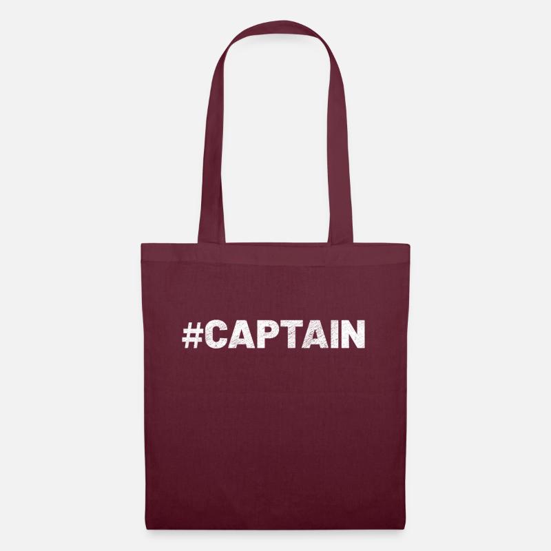 #captain - Stoffbeutel - Burgunderrot