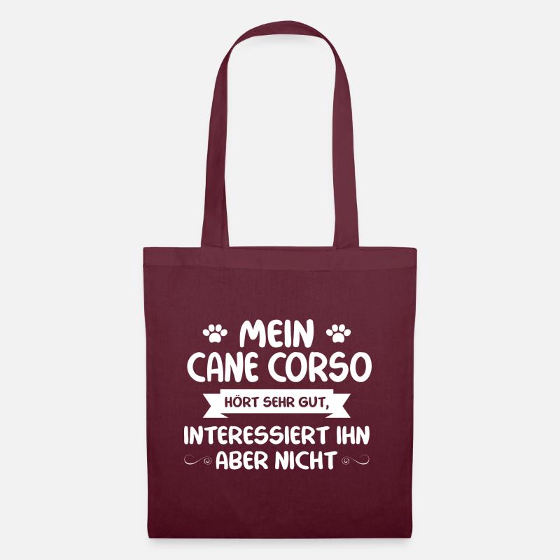 Cane Corso - Stoffbeutel - Burgunderrot