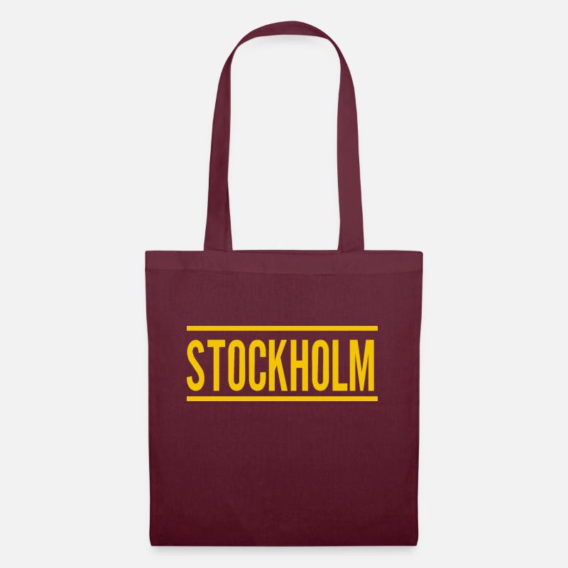 Stockholm - Stoffbeutel - Burgunderrot