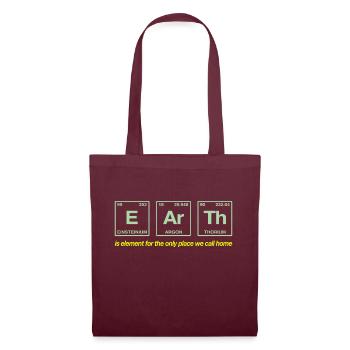 TERRE - avec des éléments du système persiode - Sac en tissu - bordeaux - Devant