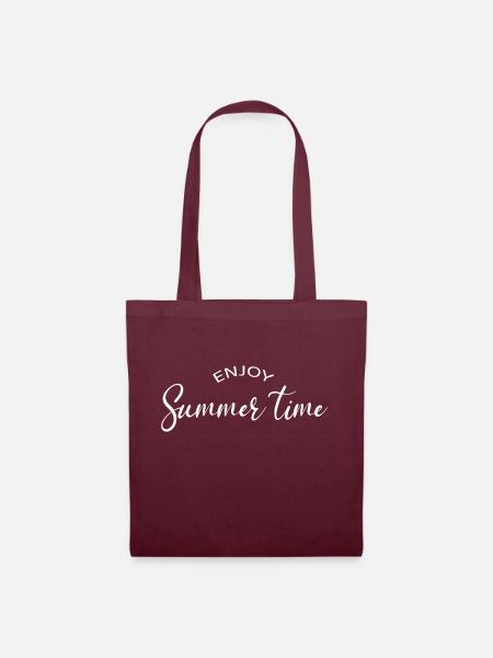 Profiter de l'été - Sac en tissu - bordeaux