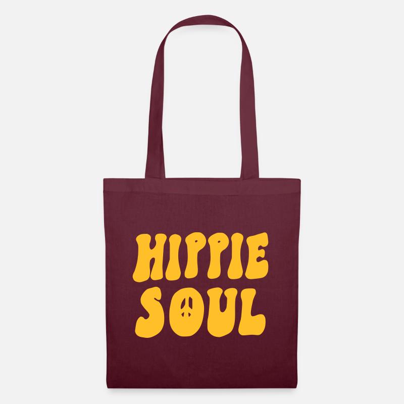 Hippie soul Hippie Seele - Stoffbeutel - Burgunderrot