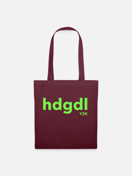 hdgdl Y2K grün - Stoffbeutel - Burgunderrot