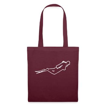 Divers white - Tote Bag - burgundy - Front