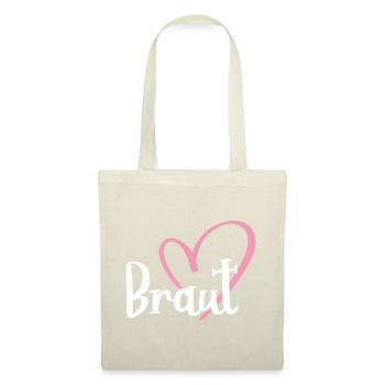 Mariée - Sac en tissu - nature - Devant
