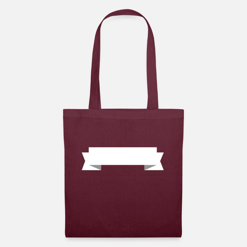 Banner White - Tote Bag - burgundy