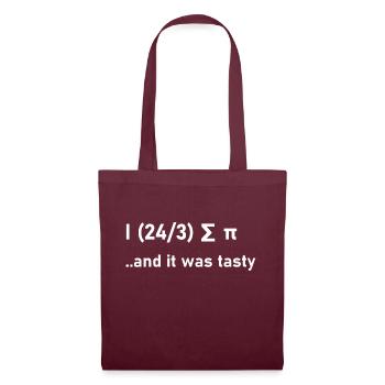 Mathematik Witz lustig Geschenk Geschenkidee Nerdy - Stoffbeutel - Burgunderrot - Vorne
