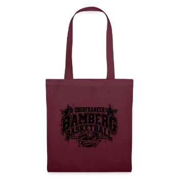 Bamberg Basketball Vintage Design - Stoffbeutel - Burgunderrot - Vorne