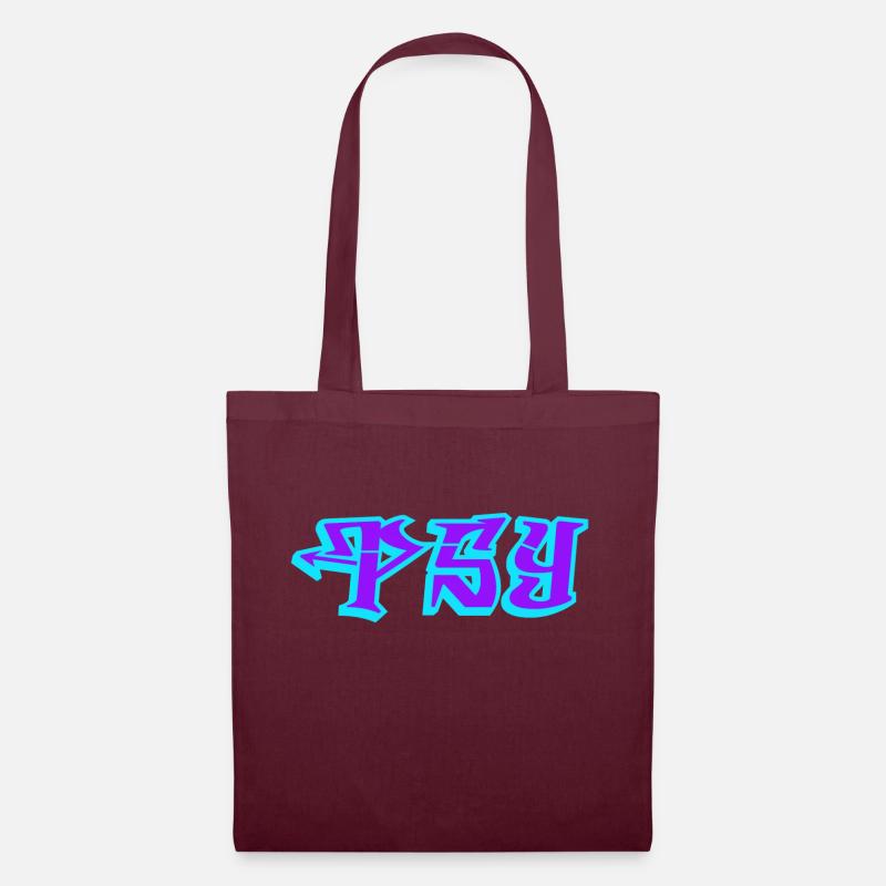 Psy Trance Goa Geschenk - Stoffbeutel - Burgunderrot