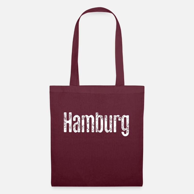 Hambourg - Sac en tissu - bordeaux