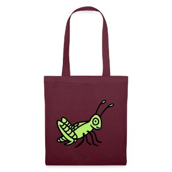 Sauterelle - Sac en tissu - bordeaux - Devant