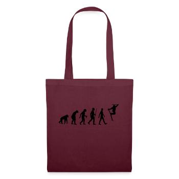 Evolution - ski acrobatique, sports d'hiver, neige - Sac en tissu - bordeaux - Devant