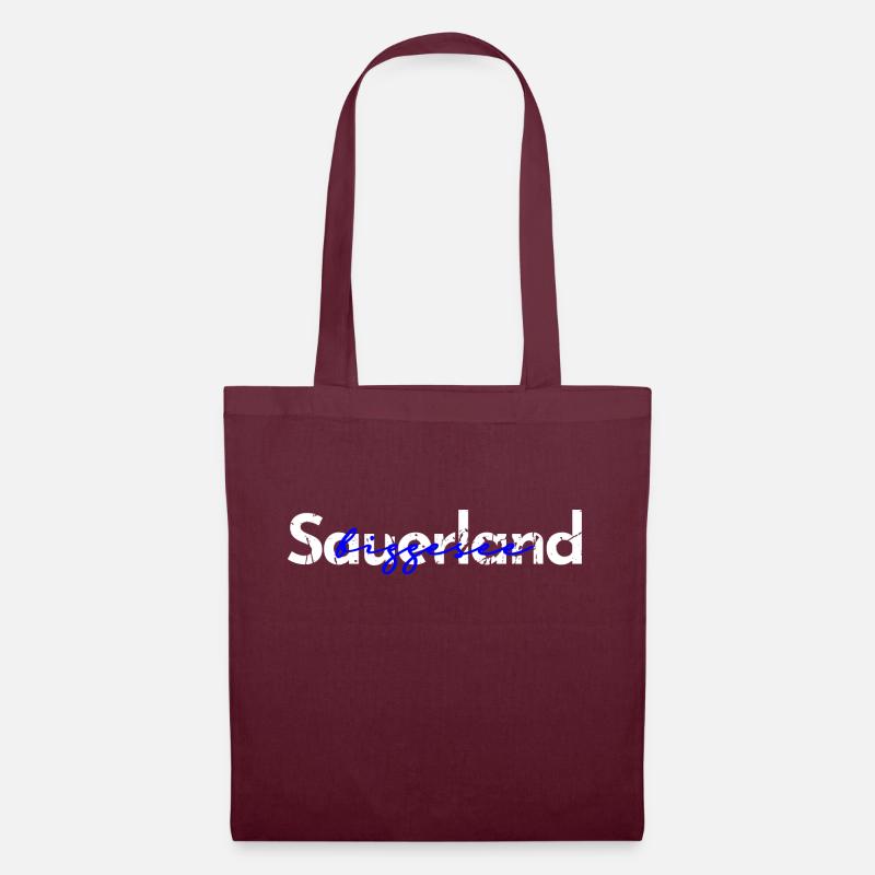 Sauerland Biggesee - Stoffbeutel - Burgunderrot