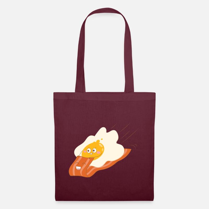 oeuf et bacon volent - Sac en tissu - bordeaux