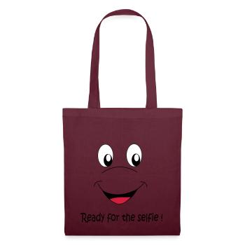 Ready for the selfie - Tote Bag - burgundy - Front