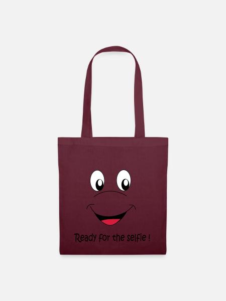 Ready for the selfie - Tote Bag - burgundy