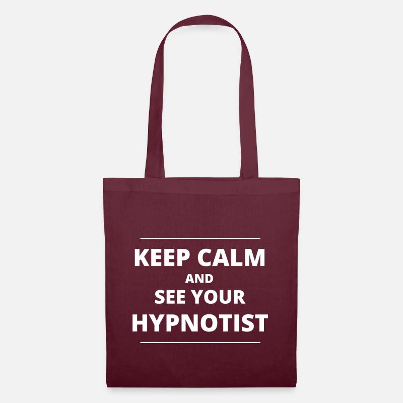 keep calm and see your hypnotist - Tote Bag - burgundy