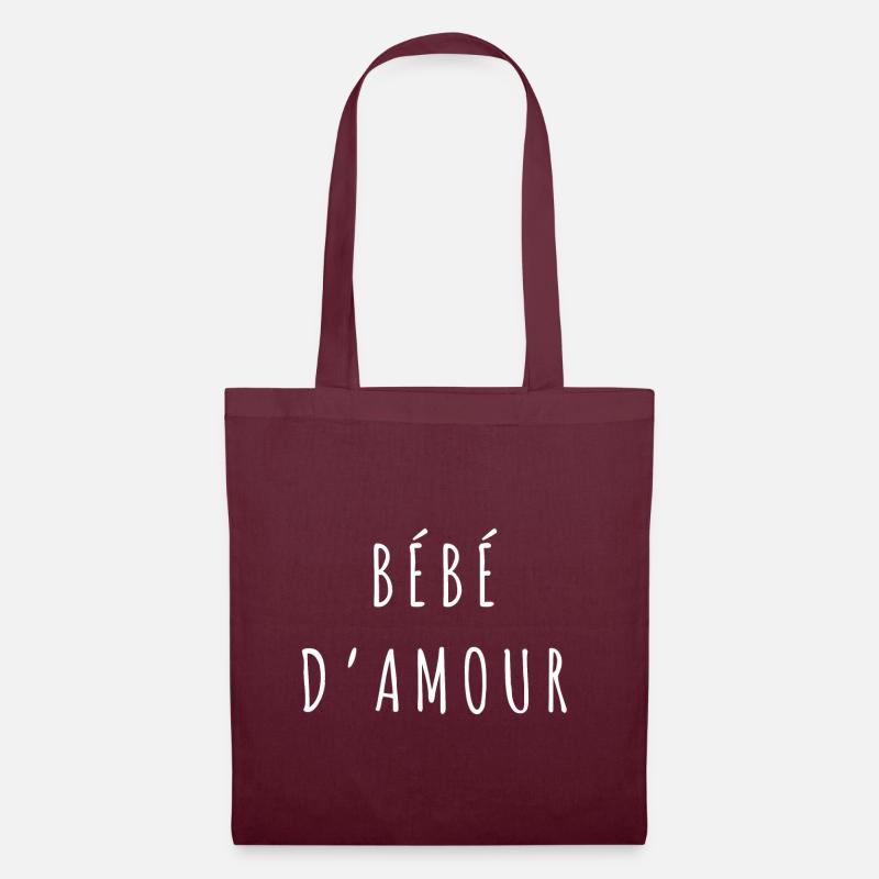 Bébé d’amour. - Sac en tissu - bordeaux
