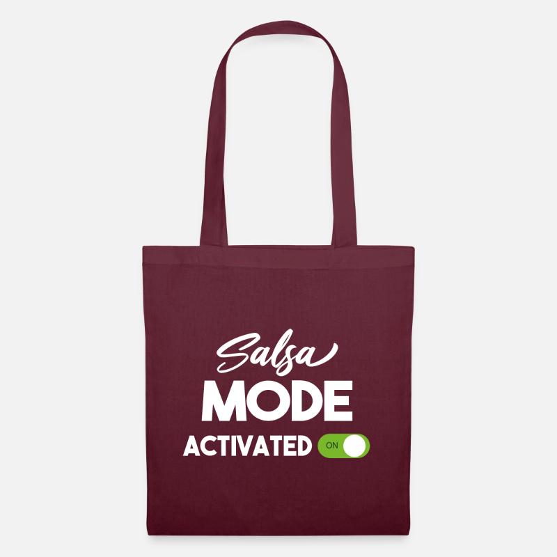 SALSA MODE ACTIVATED - Tote Bag - burgundy