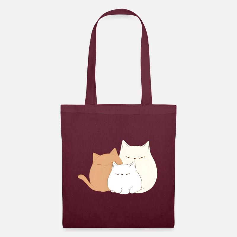 3 kittens - Tote Bag - burgundy