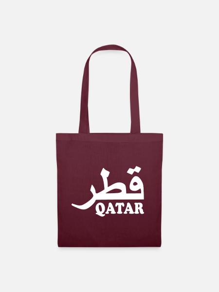 Qatar - Stoffbeutel - Burgunderrot
