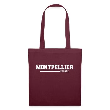 Montpellier | France - Sac en tissu - bordeaux - Devant