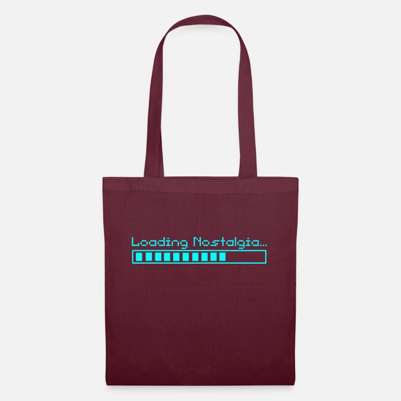 Ladebildschirm - Retro Gaming Design - Stoffbeutel - Burgunderrot