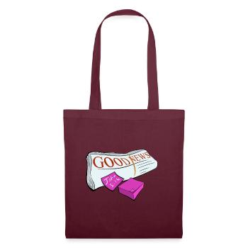 The Good News of Jesus Christ - Tote Bag - burgundy - Front