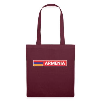 Drapeau de l’Arménie - Sac en tissu - bordeaux - Devant