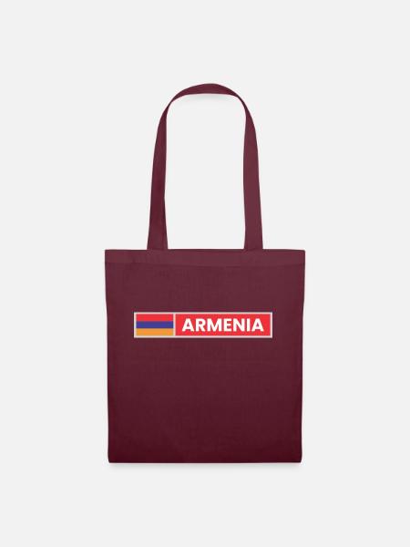 Armenia Flag - Tote Bag - burgundy