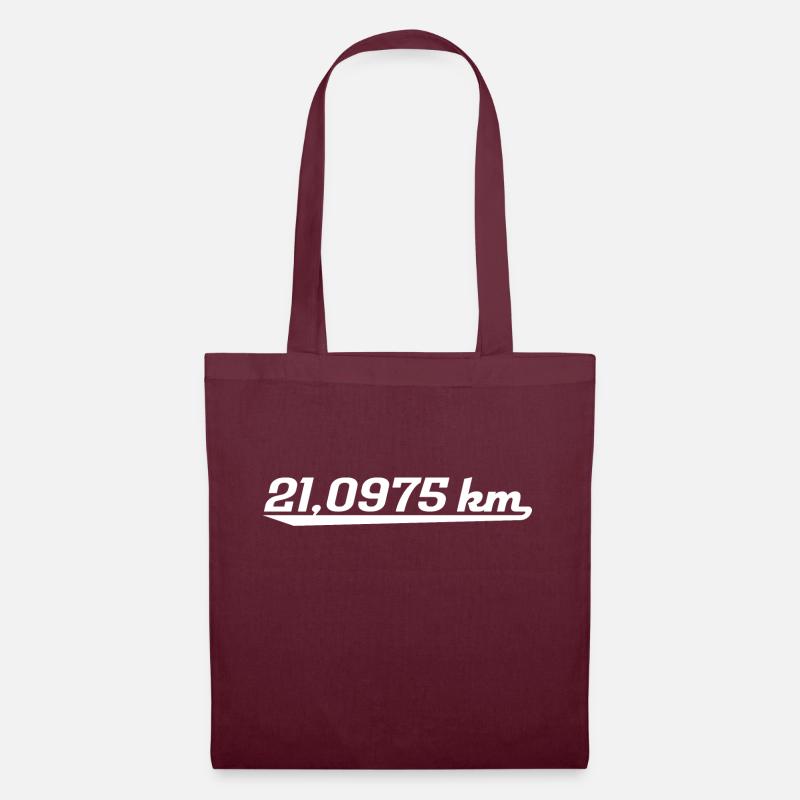 Halbmarathon - Stoffbeutel - Burgunderrot