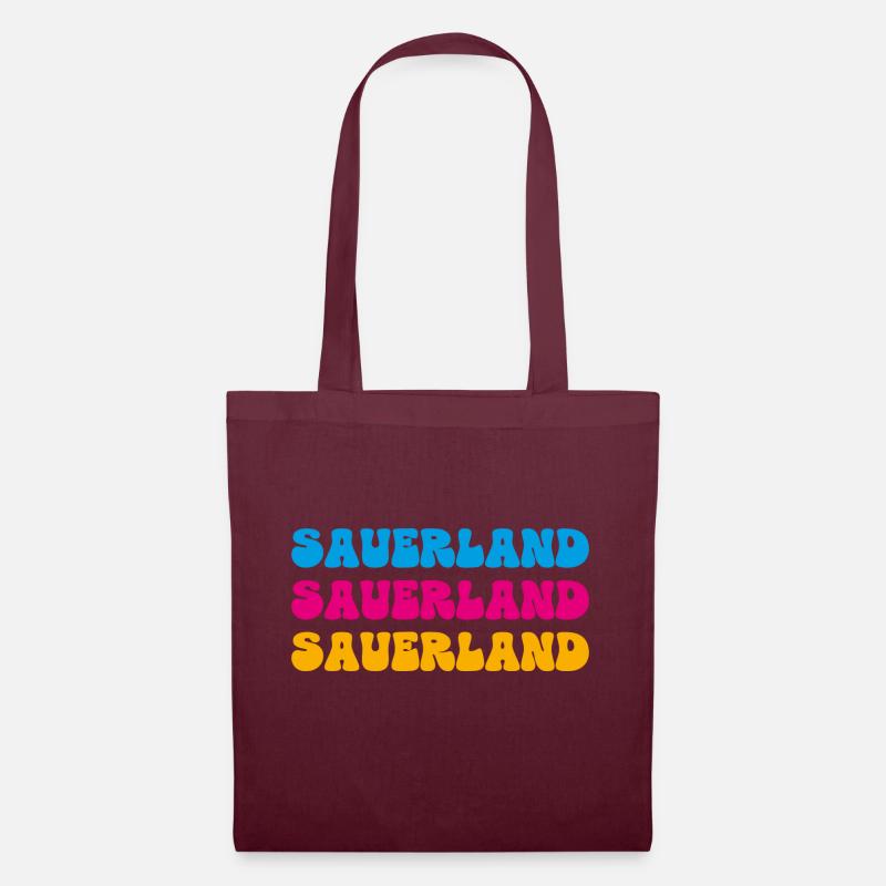 Sauerland - Stoffbeutel - Burgunderrot