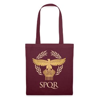 SPQR - Drapeau empire et république Rome antique - Sac en tissu - bordeaux - Devant