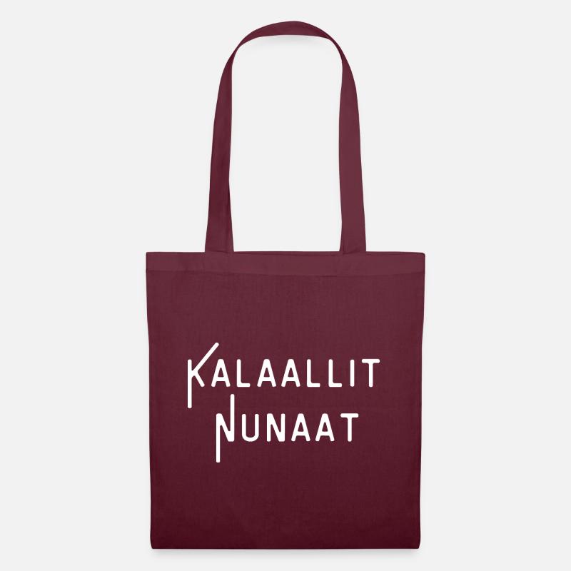 Kalaallit-Nunaat-Glyphen - Stoffbeutel - Burgunderrot